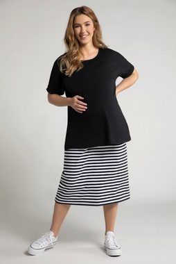 Ulla Popken Jerseykleid Bellieva-Kleid Jersey oversized doppellagig GOTS