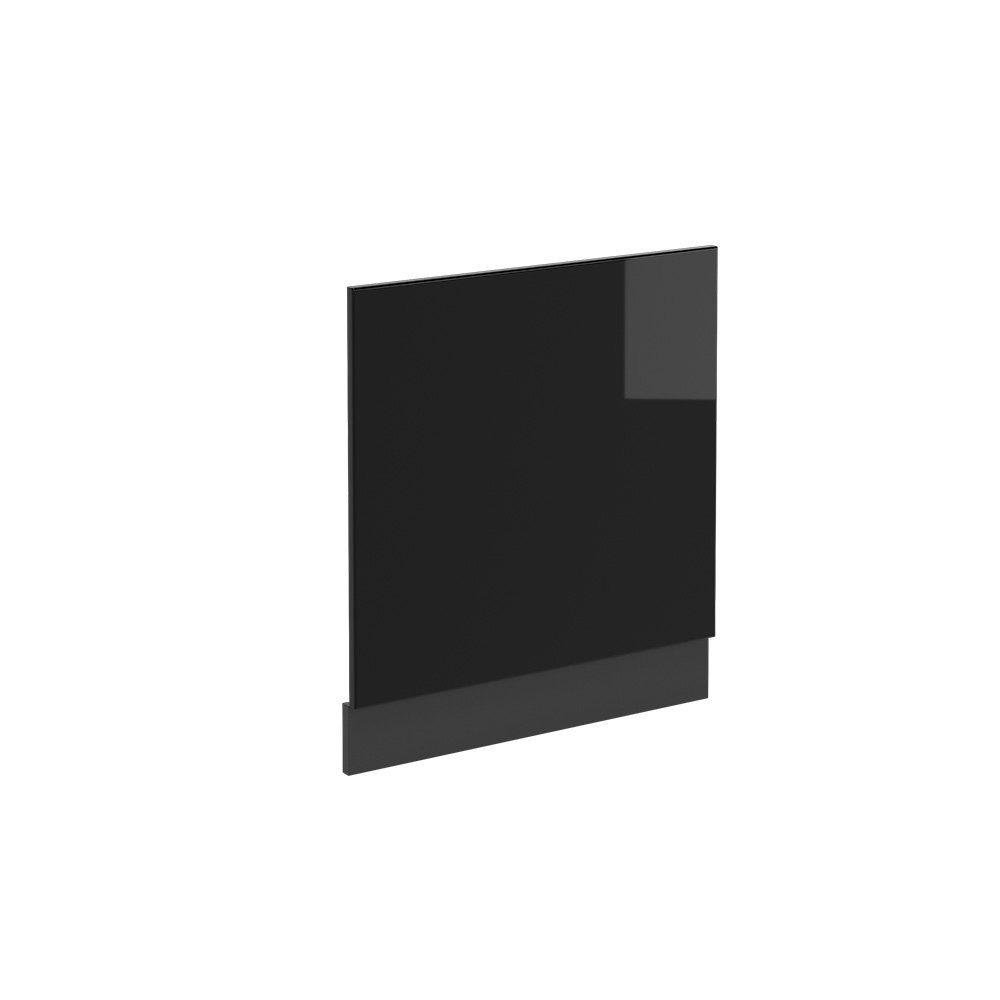 Vicco Frontblende R-Line, Schwarz Hochglanz/Anthrazit, 60 cm ohne Arbeitsplatte (1 St)