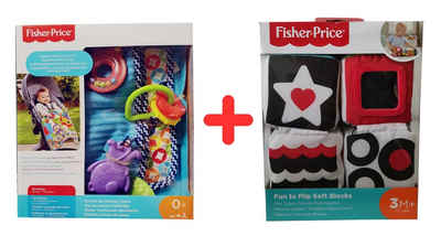Fisher-Price® Greifspielzeug Mattel Fisher-Price 2er Geschenkset für Babys DYW52 Tierdecke mit Acce