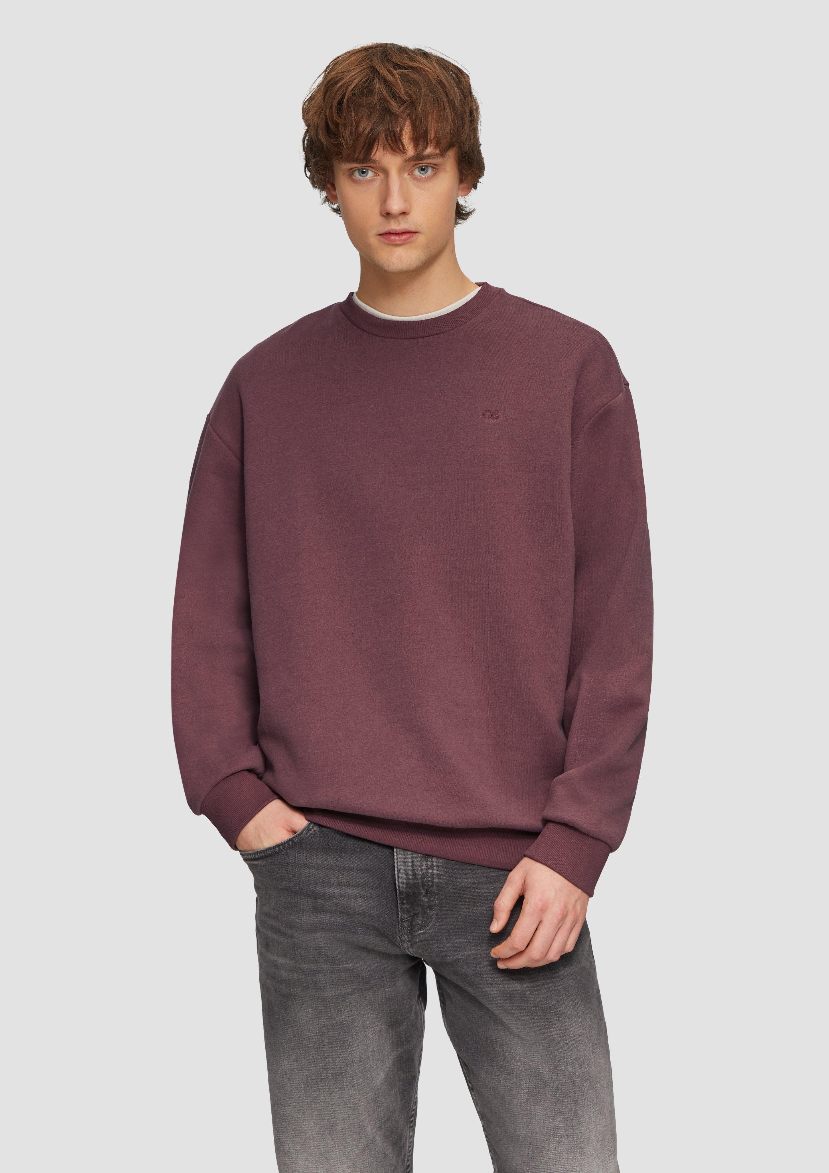 QS Sweatshirt Sweatshirt mit Logostickerei Stickerei günstig online kaufen