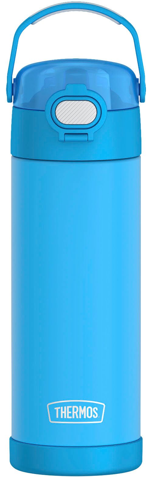 THERMOS Isolierflasche FUNTAINER Water Bottle, doppelwandiger Edelstahl, spülmaschinenfest, 0,47l, 12h kalt, mit dichschließendem Push Button Lid