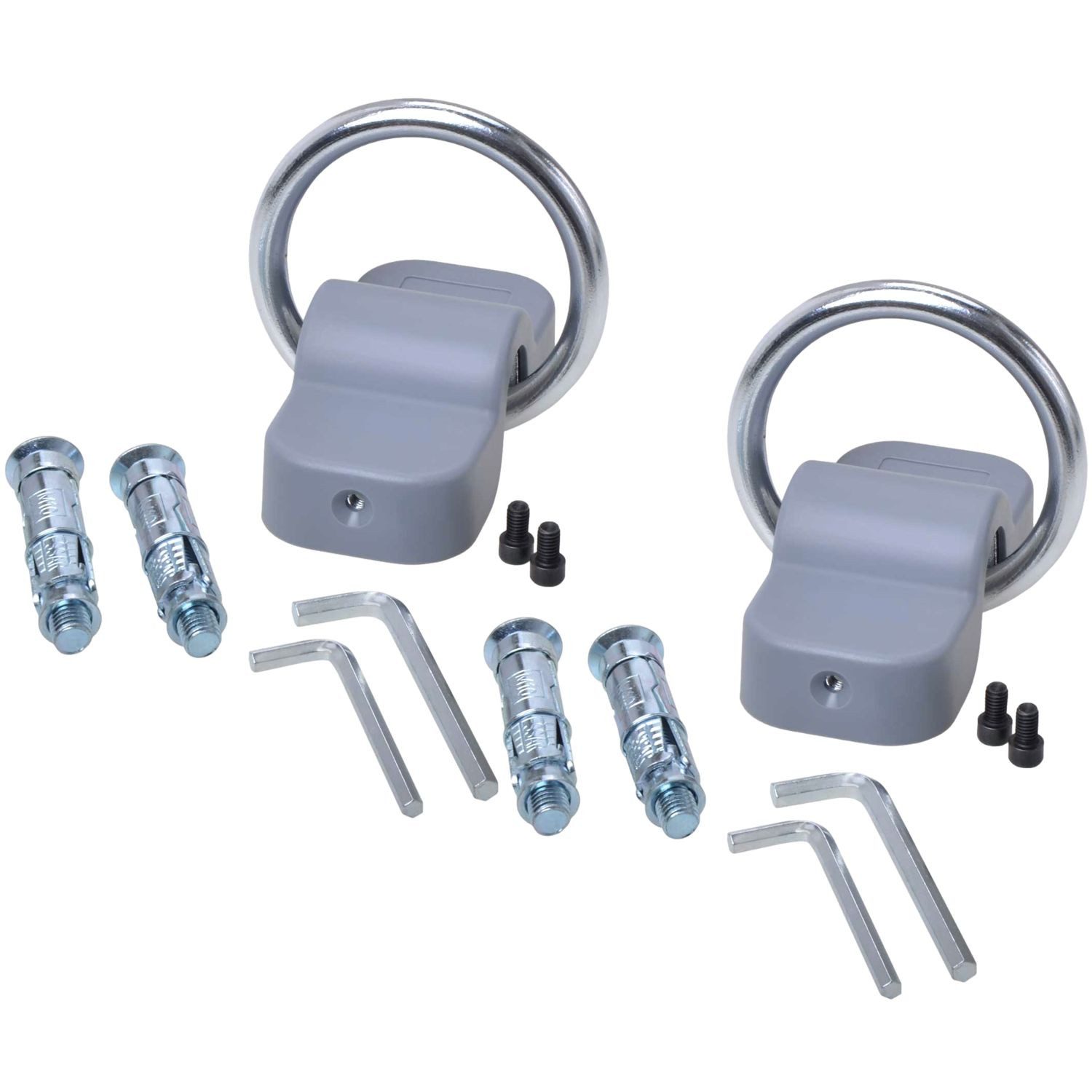 Diedrich Filmer GmbH Wandanker 2x Set Wandanker Bodenanker für Fahrrad Roller etc, (Set, 2x Komplett-Set), eBike Sicherheitsanker Kettenanker Boden Wand Anker Befestigungsanker