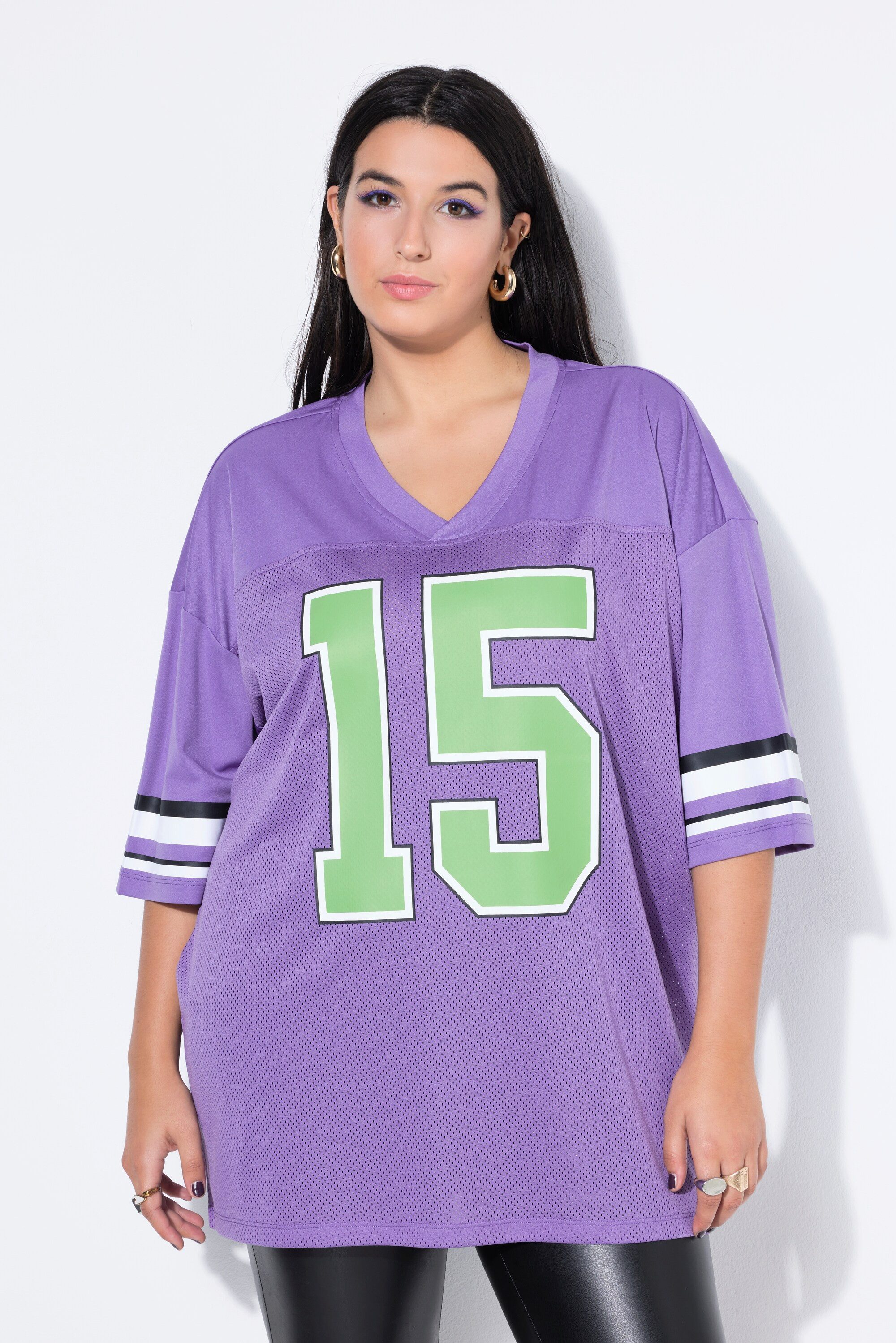 Studio Untold T-Shirt Trikot oversized Meshjersey "15"-Print günstig online kaufen