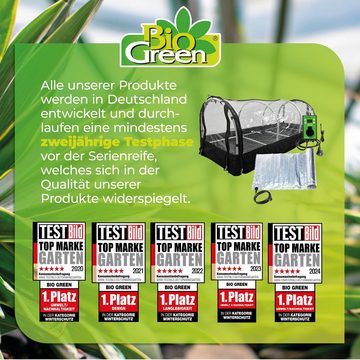 Bio Green Frühbeet Zimmergewächshaus mit Heizmatte & Digitalthermostat "Jumbo" XXL