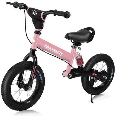 Deuba Laufrad »Pink«, Höhenverstellbar Bremse ab 2-5 Jahre Fahrrad 12 Zoll Luftreifen Lauflernrad Sattel Gummigriffe Federung