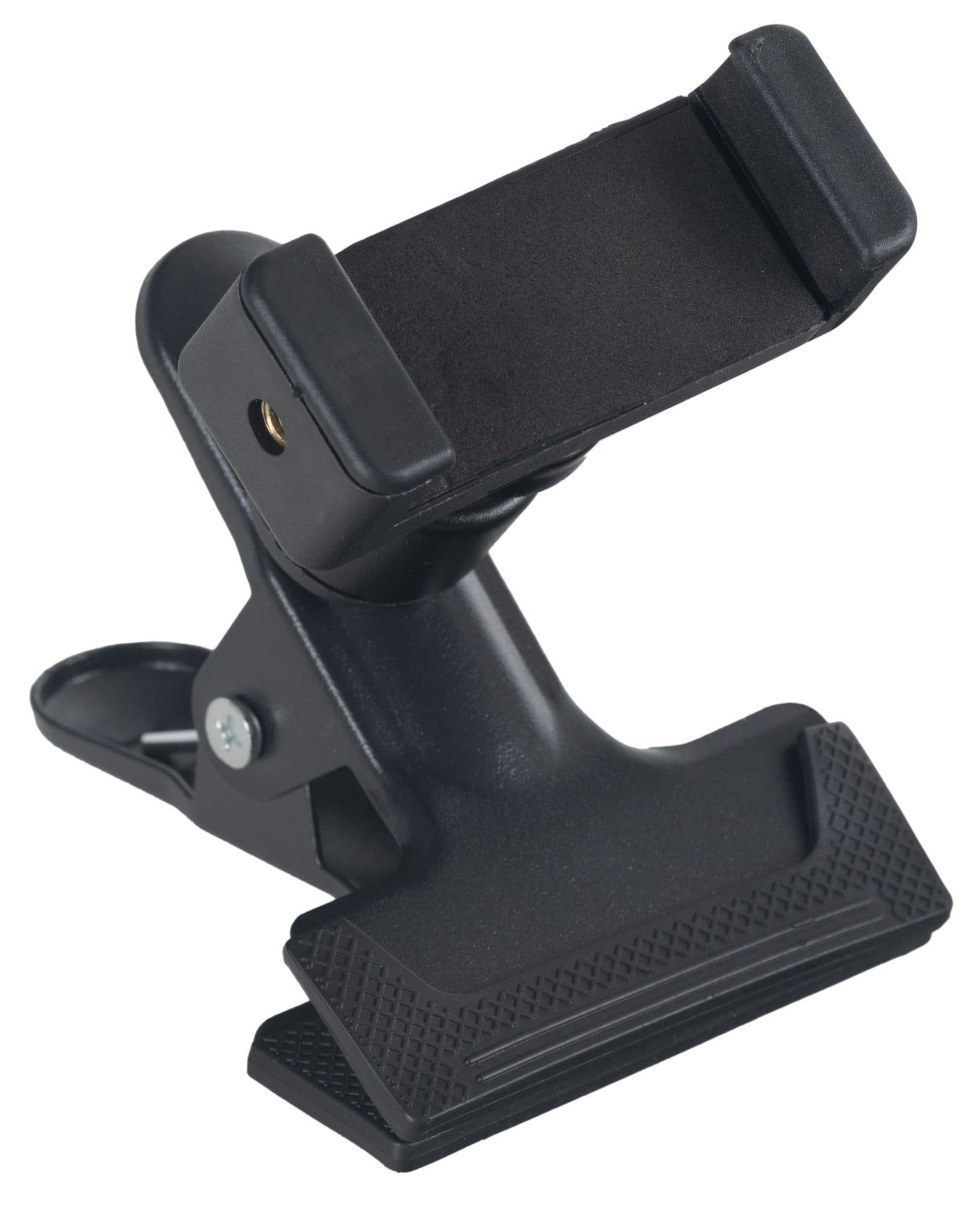Stagecaptain Smartphone-Halterung Universeller Handy Halter mit starker Klemme, (bis 3,5 Zoll, HC-2, 1-tlg., Schraubverbindung: 1/4" Stativgewinde, Halter senkrecht/waagerecht aufschraubbar)