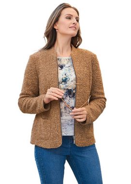 GOLDNER Blouson Kurzgröße: Kuschelweiche Bouclé-Jacke