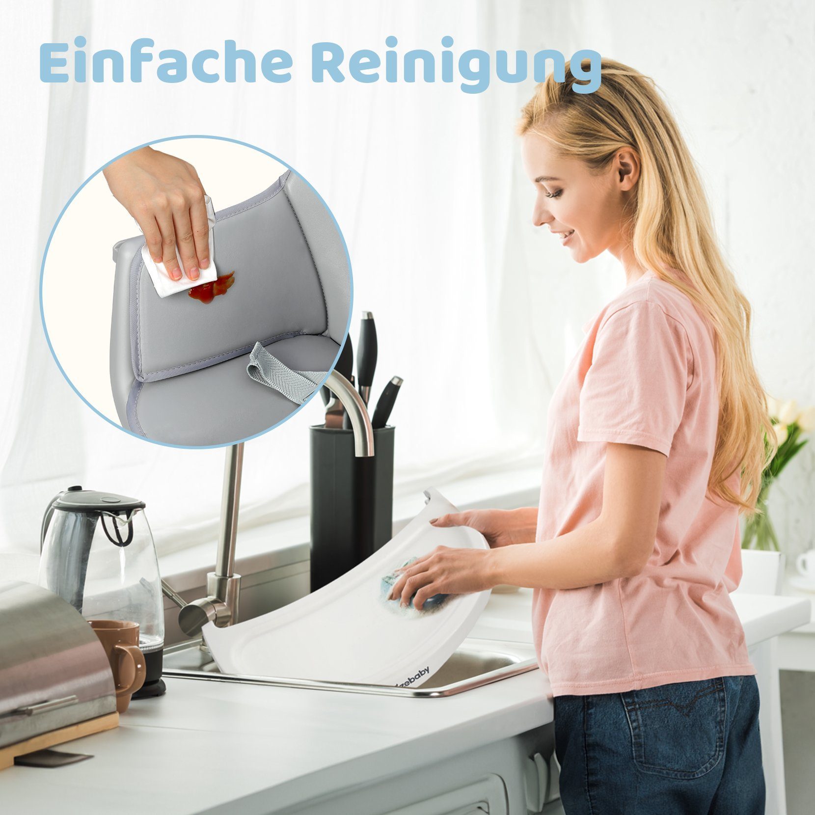 Ezebaby Kinderstuhl 6in1 Multfunktional Kinderstuhl Sitzerhöhung günstig online kaufen