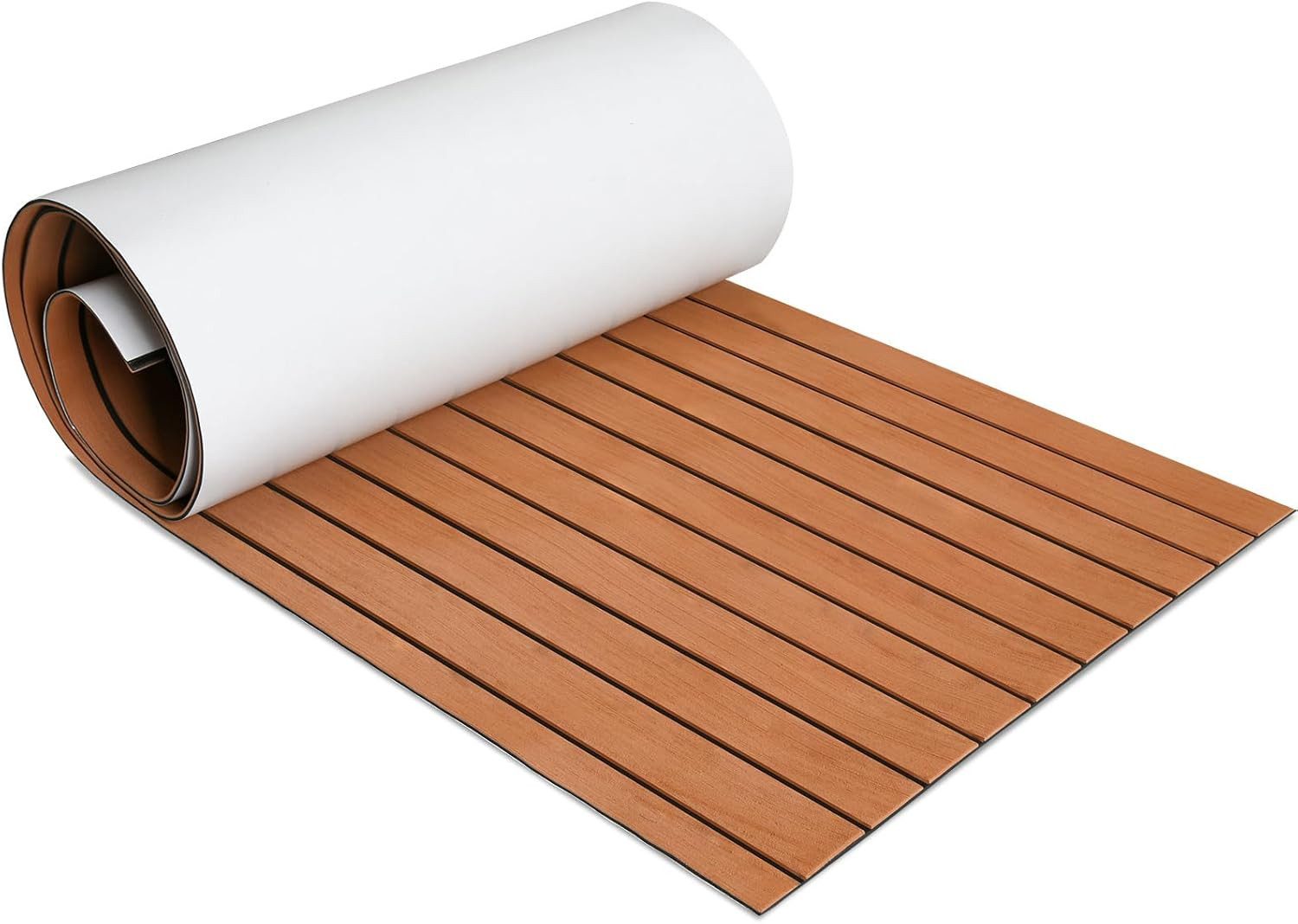 BlingBin Bodenmatte Rutschfester Marine Bootsdeckbelag aus EVA-Schaum (1er Set, 1-St., 240x60cm), selbstklebende Matte für Yacht, Motorboot und Schiffsdeck