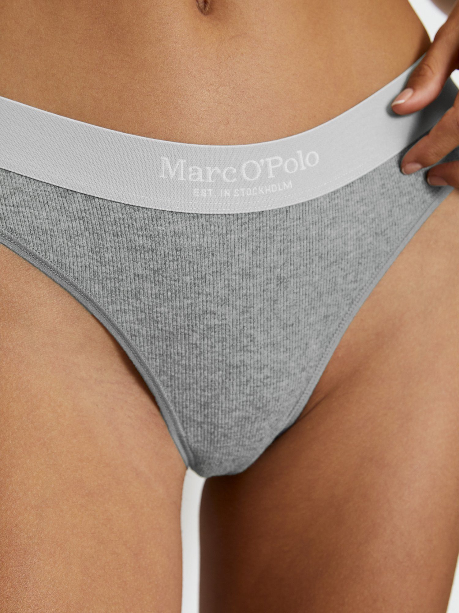 Marc O'Polo String Iconic Rib (2-St) unterhose unterwäsche tanga