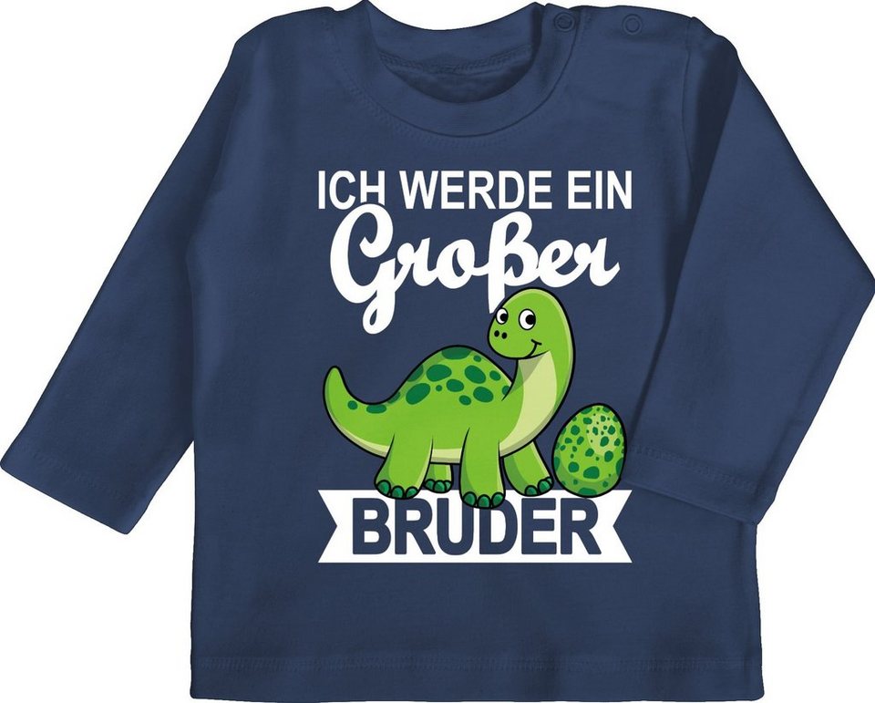 Shirtracer TShirt »Ich werde ein großer Bruder mit Dinos weiß Geschwister Bruder und Shirtracer TShirt »Ich werde ein großer Bruder mit Dinos weiß Geschwister Bruder und