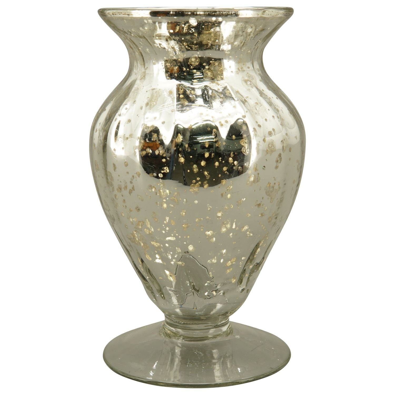 Dekovase Vase Verrerie - silber - Glas - 11x11x22 cm