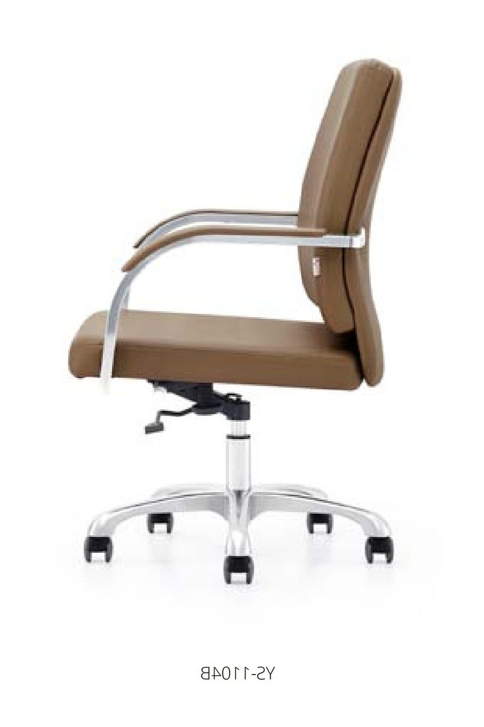 Xlmoebel Bürostuhl XLMOEBEL Kunstleder-Sessel Schwarz mit Edelstahlrahmen, modern, Made in Europa