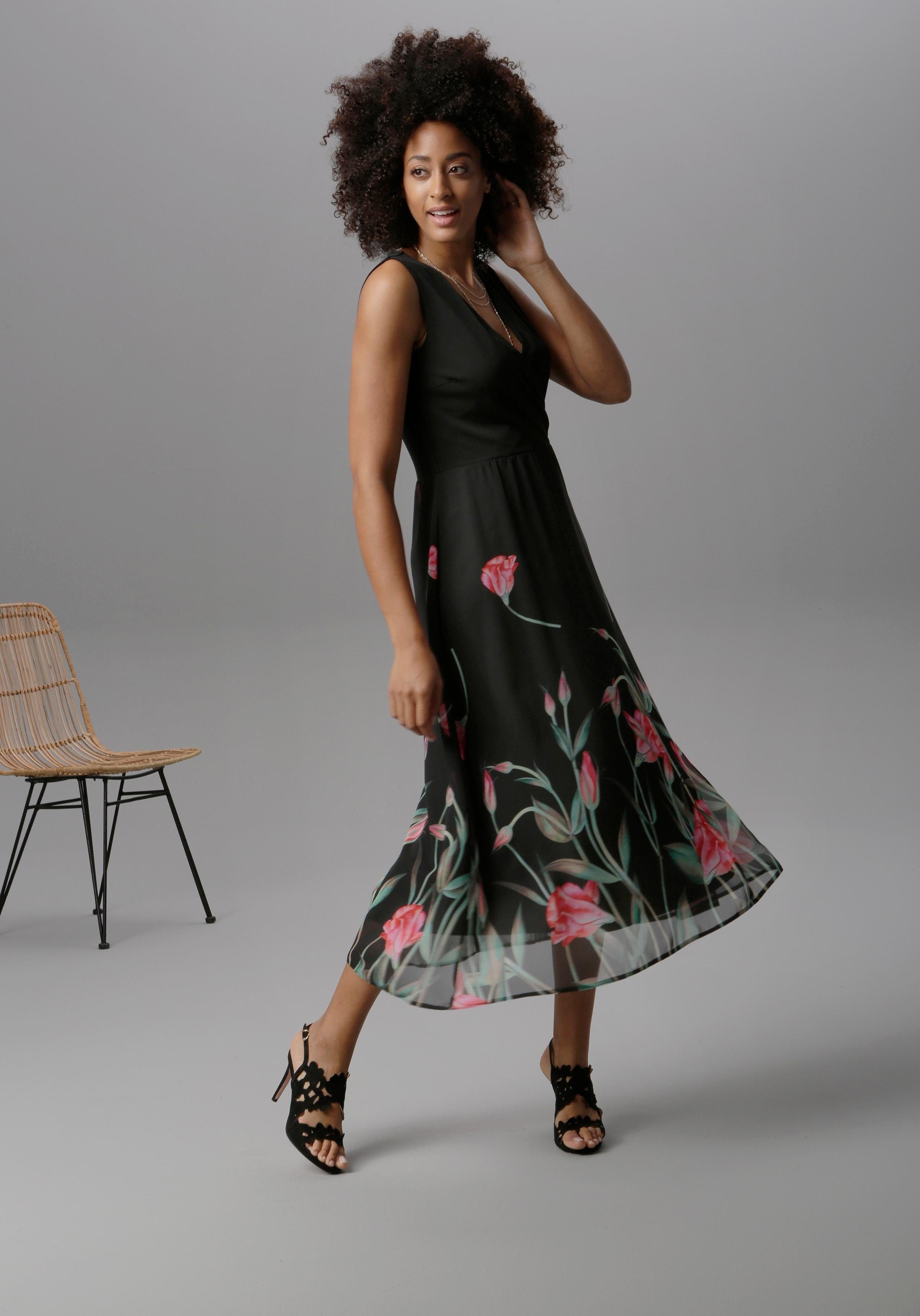 Aniston SELECTED Sommerkleid mit floralem Druck – Bild 4 von 5