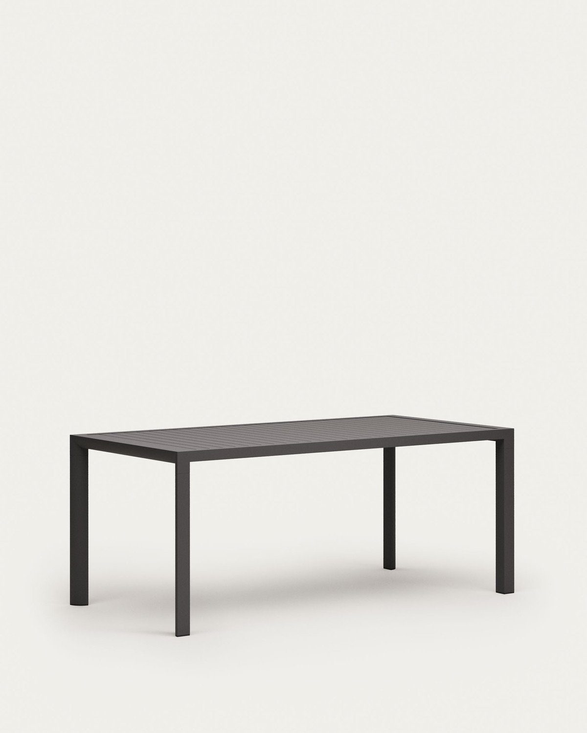 Outdoor Culip Esstisch Tisch grau Gartentisch Aluminium Esstisch Natur24 90x180x75cm