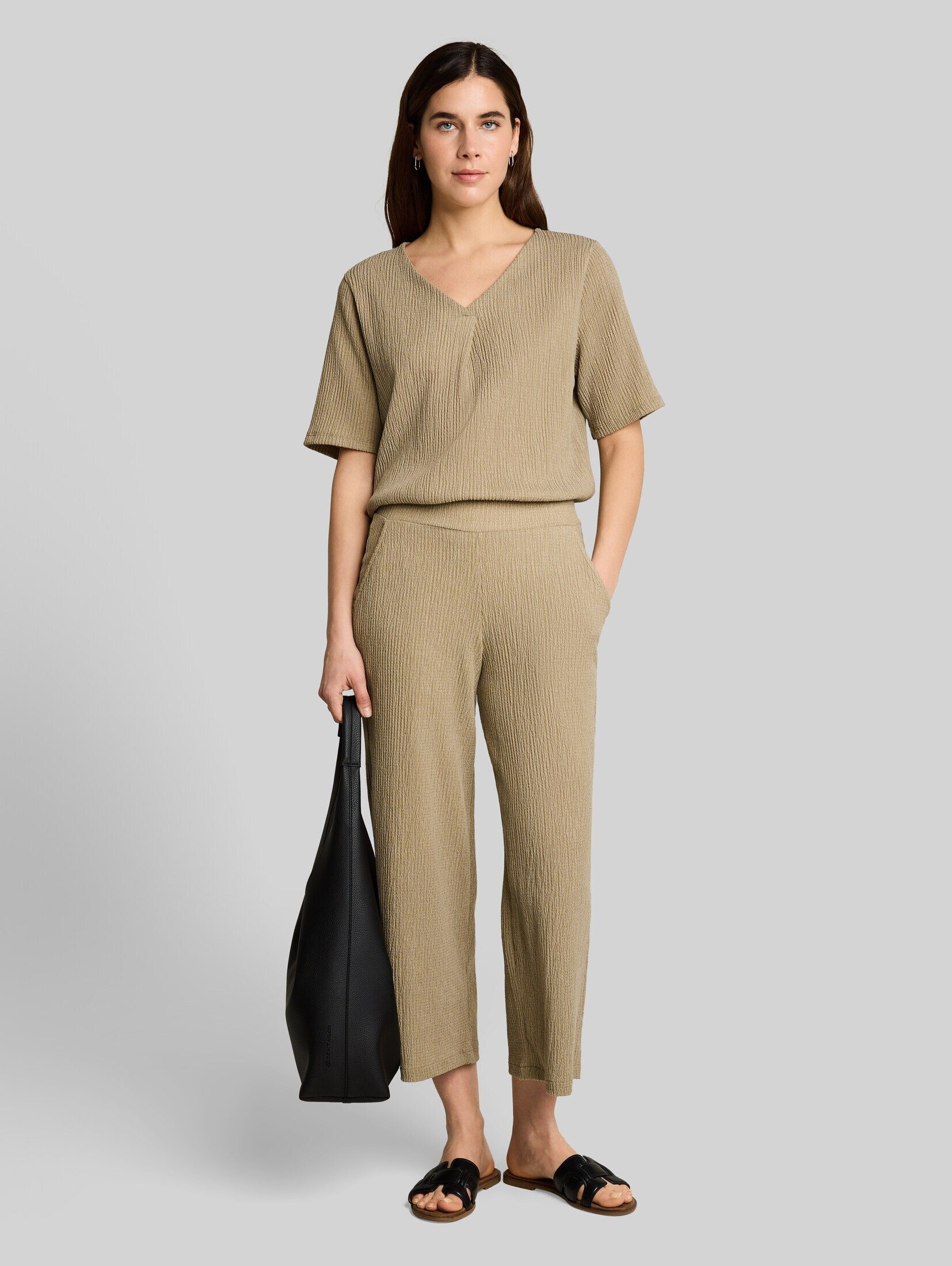 TOM TAILOR 7/8-Hose Hosen & Chino Crinkle Culotte Hose