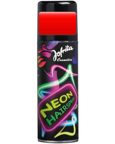 jofrika Theaterschminke Neon Color Haarspray - Farbspray 125 ml, Rot