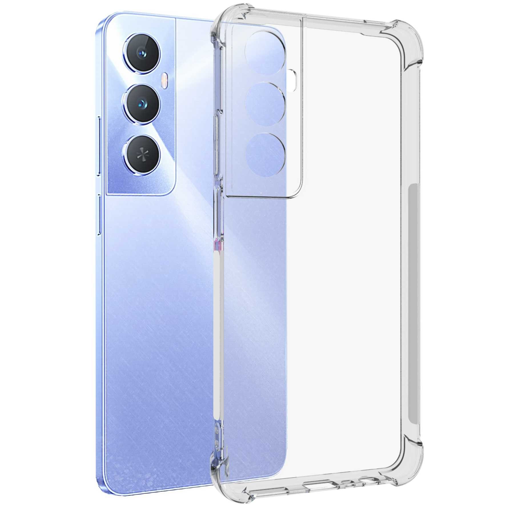 mtb more energy Smartphone-Hülle Clear Armor Case für Realme C65 4G, Transparente TPU Schutzhülle Case Backcover mit Anti-Shock Verstärkung
