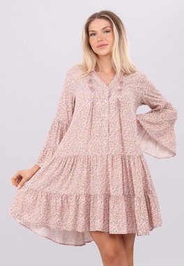 YC Fashion & Style Tunikakleid Verzauberndes Boho Blumen-Kleid aus Viskose Alloverdruck, Boho, Hippie