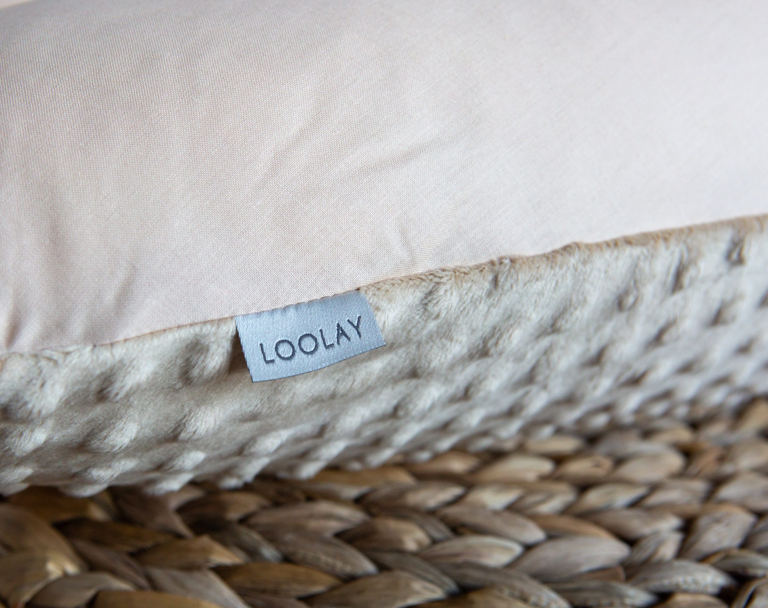 Loolay Seitenschläferkissen BEIGE Baumwolle/ MINKY Schwangerschaftskissen Stillkissen M/L o. L/XL, WEICH oder EPS Kügelchen Füllung; 170 oder 190 cm SIZE-Standard, Stillkissen + Kissenbezug abnehmbar mit Reißverschluss!, LOOLAY® 100% Europäische Stoffe und Kleinserien-Nähen! TOP Geschenk!