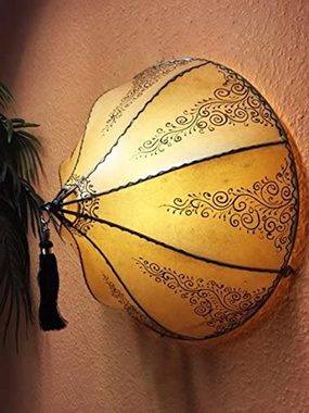 Marrakesch Orient & Mediterran Interior Wandleuchte Orientalische Wandleuchte Dilay, Marokkanische Leder Wandlampe
