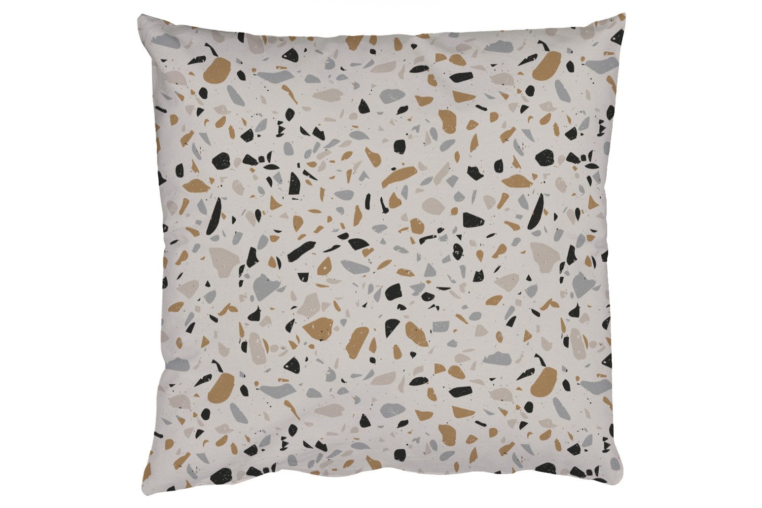 MuchoWow Dekokissen Terrazzo - Muster - Stahl, Zierkissen mit Kissenfüllung, Deko, Sofakissen, 50x50 cm