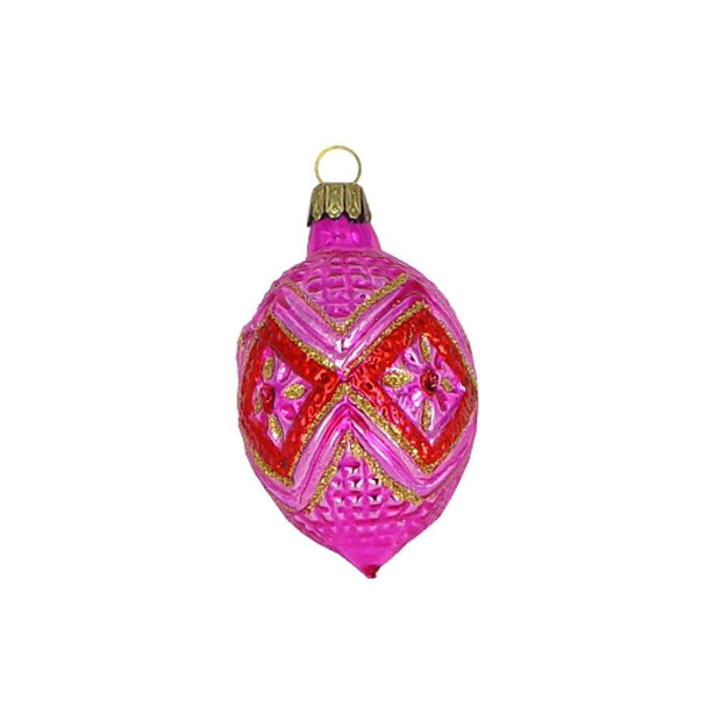 Haberland Glasschmuck Lauscha Christbaumschmuck Ornamentei Glas 6 cerise cm Lauschaer