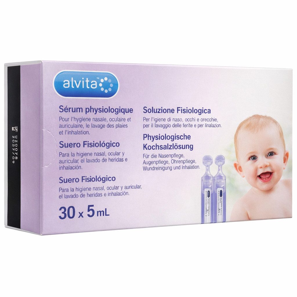 Alvita Inhalations-Zusatz Alvita Kochsalzlösung Ampullen 30x5ml