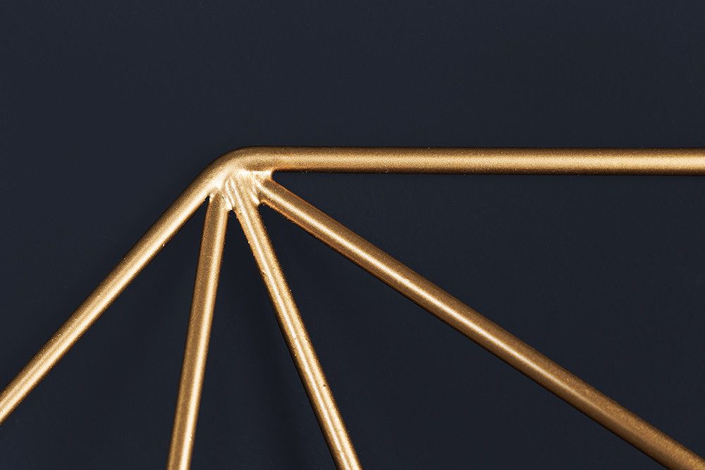 riess-ambiente Wandspiegel DIAMOND L 80cm gold · großer Spiegel aus Eisen im Retro Design (Einzelartikel, 1-St), Accessoire · Wohnzimmer · Flur · Schlafzimmer · Dekoration