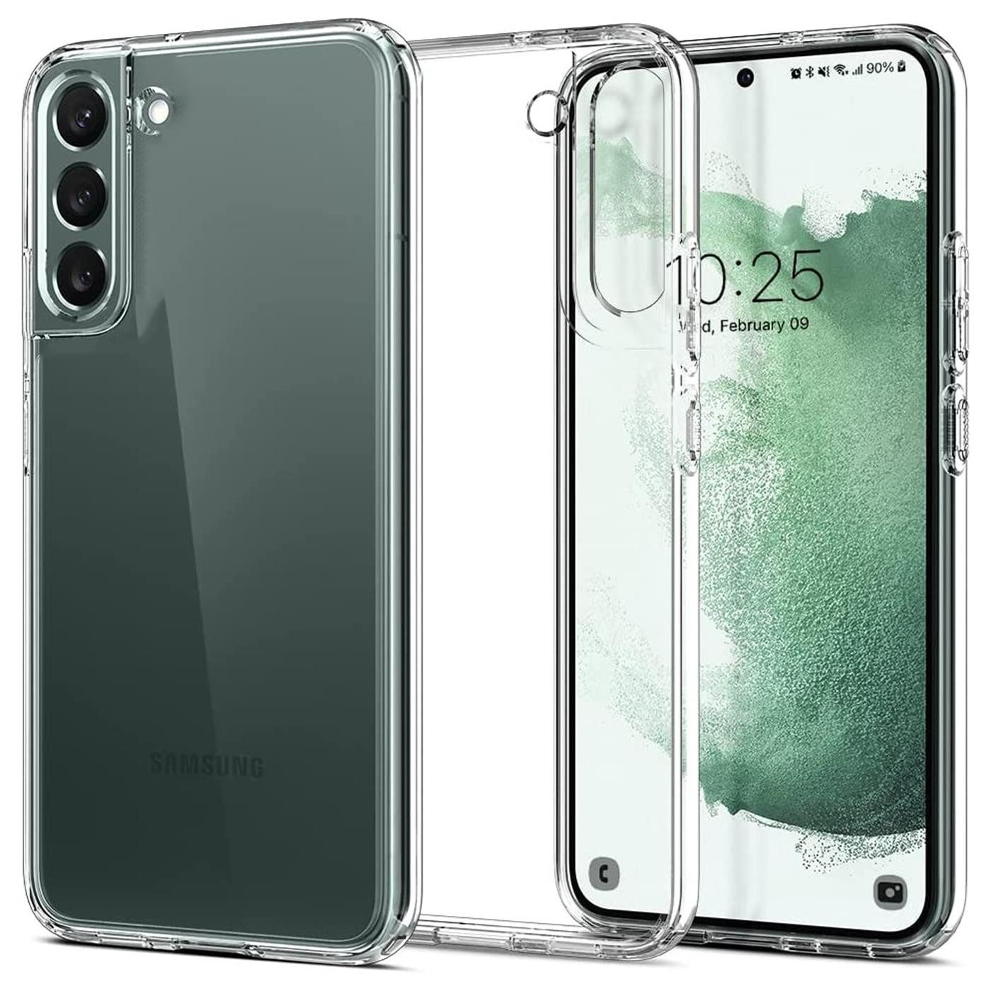 CoolGadget Handyhülle Silikon Handy Hülle Slim für Samsung Galaxy S22 6,1 Zoll, dünne TPU Schutzhülle Case in transparent / durchsichtig