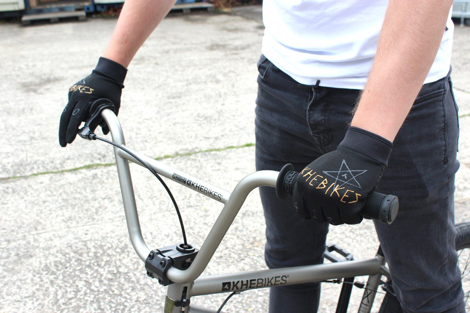 4130 Handschuhe KHE L KHEbikes Fahrradhandschuhe BMX