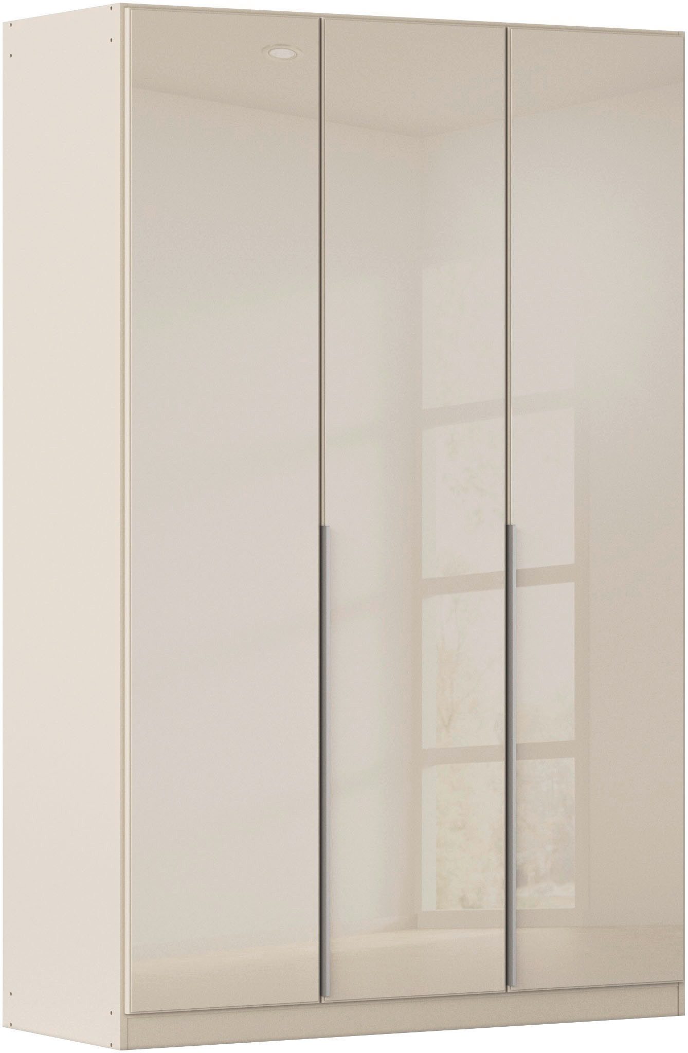 OTTO home Drehtürenschrank Kleiderschrank Kleiderschränke Schrank Garderobe AGORDO mit Glasfront (in zwei Griff-Farben, Breiten 91-405 cm) durchdachte Innenausstattung, in 8 Breiten und 2 Höhen MADE IN GERMANY