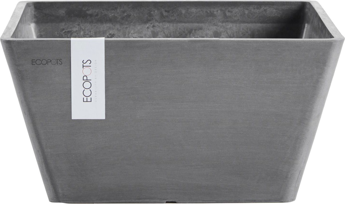 ECOPOTS Blumentopf BERLIN Grey, BxTxH: 31x31x15,5 günstig online kaufen
