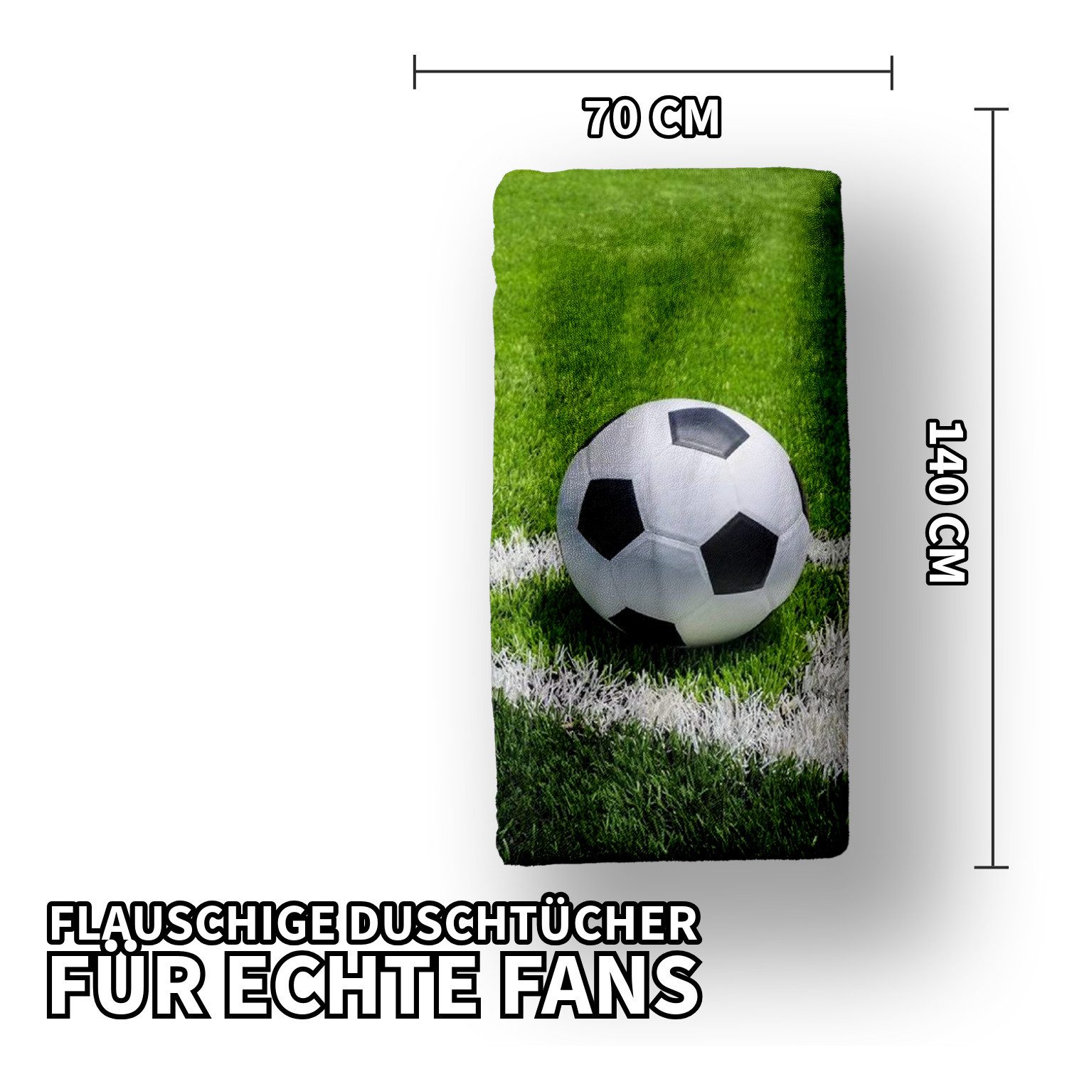 Jerry Fabrics Handtücher Fußball Duschtuch Badetuch günstig online kaufen
