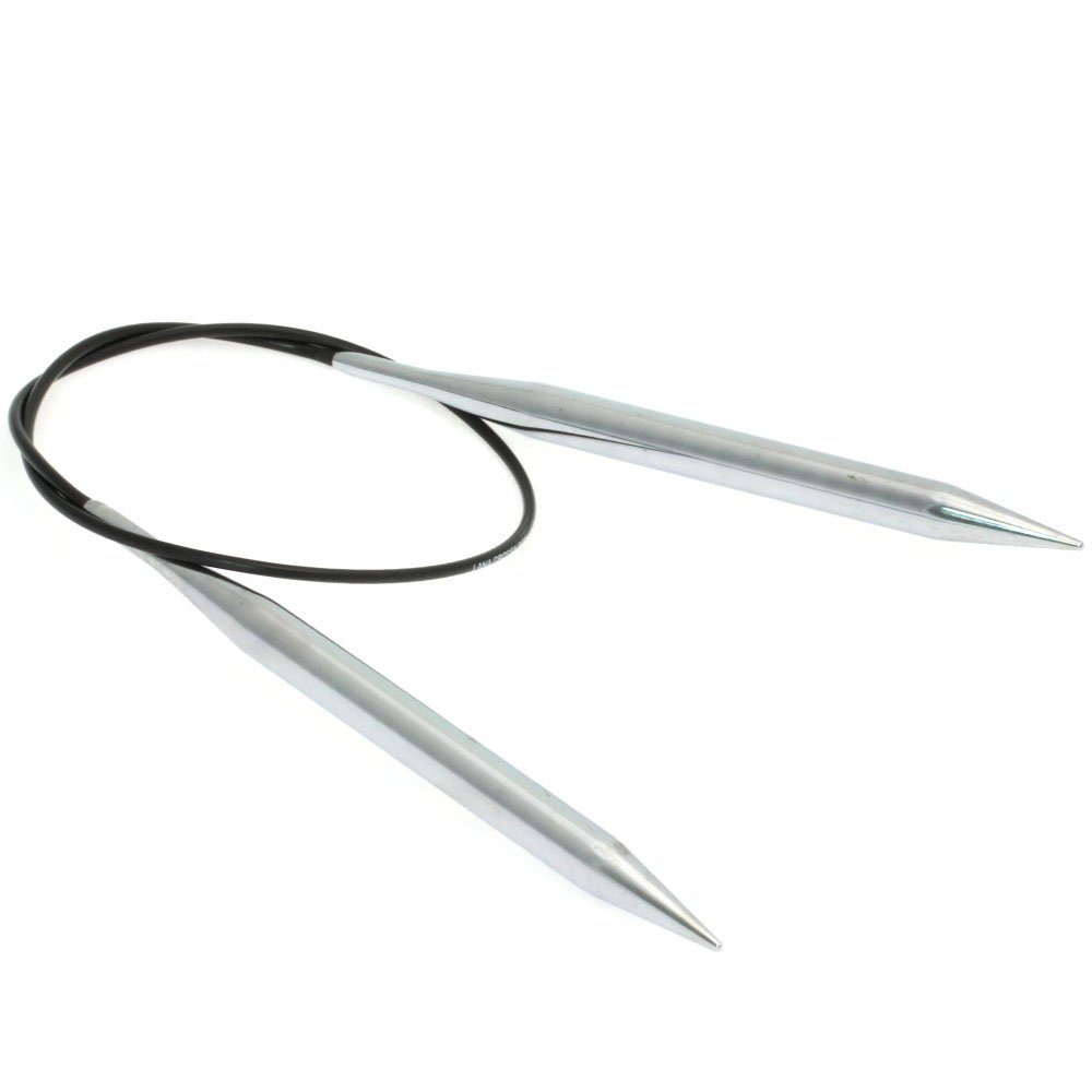 LANA GROSSA Stecknadeln Rundstricknadel Messing Länge 60 cm/80 cm, Stricknadel aus Messing in den Stärken 2.0 mm - 15.0 mm