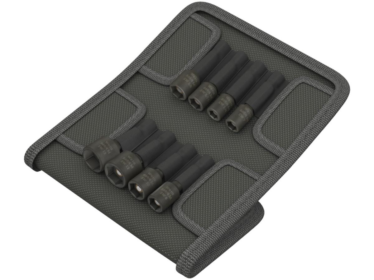 Wera Steckschlüssel Wera Steckschlüsselsortiment 8tlg. (Set, 8 St), 1/4" Sechskant-Antrieb