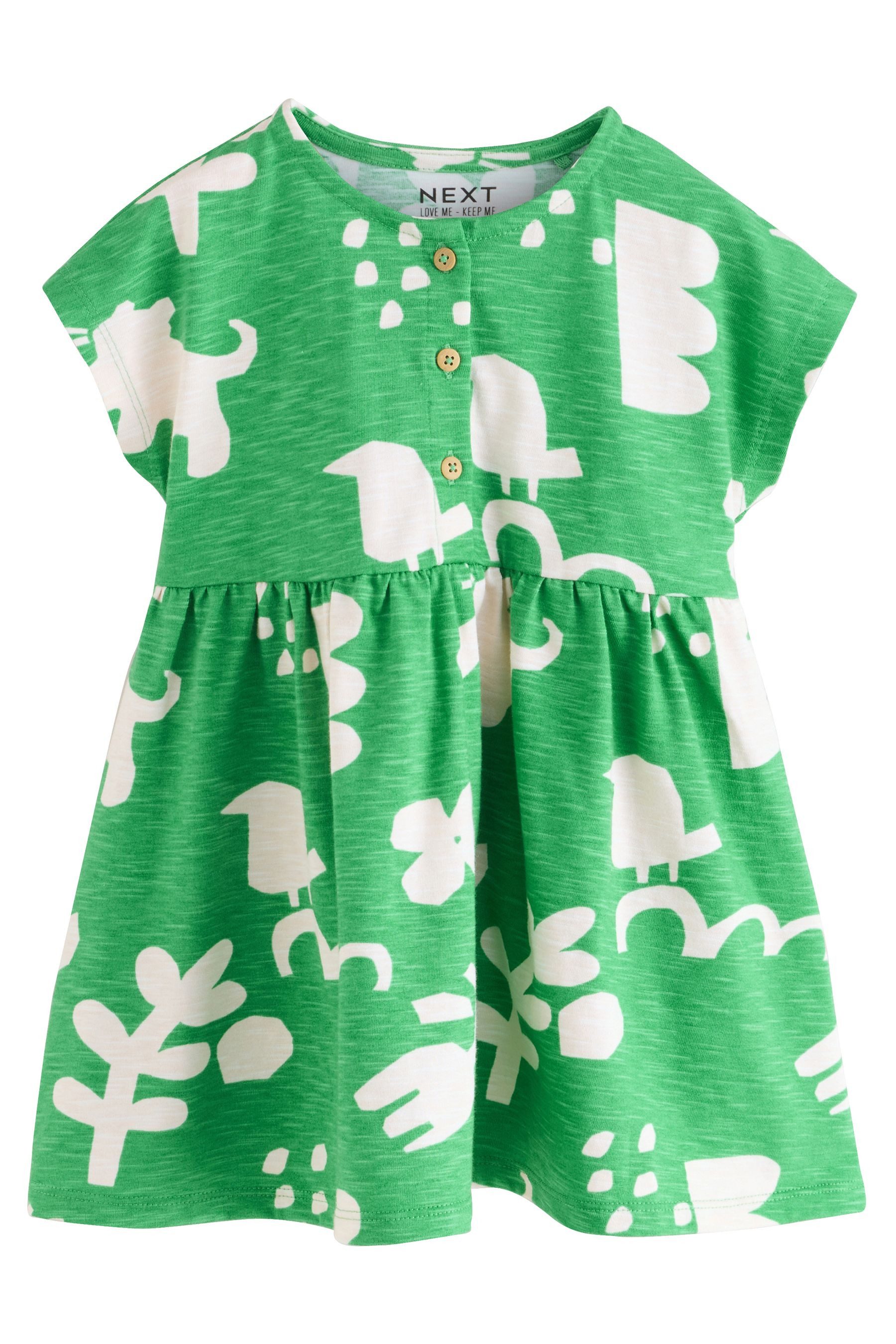 Next Jerseykleid Kurzärmliges Kleid aus 100% günstig online kaufen