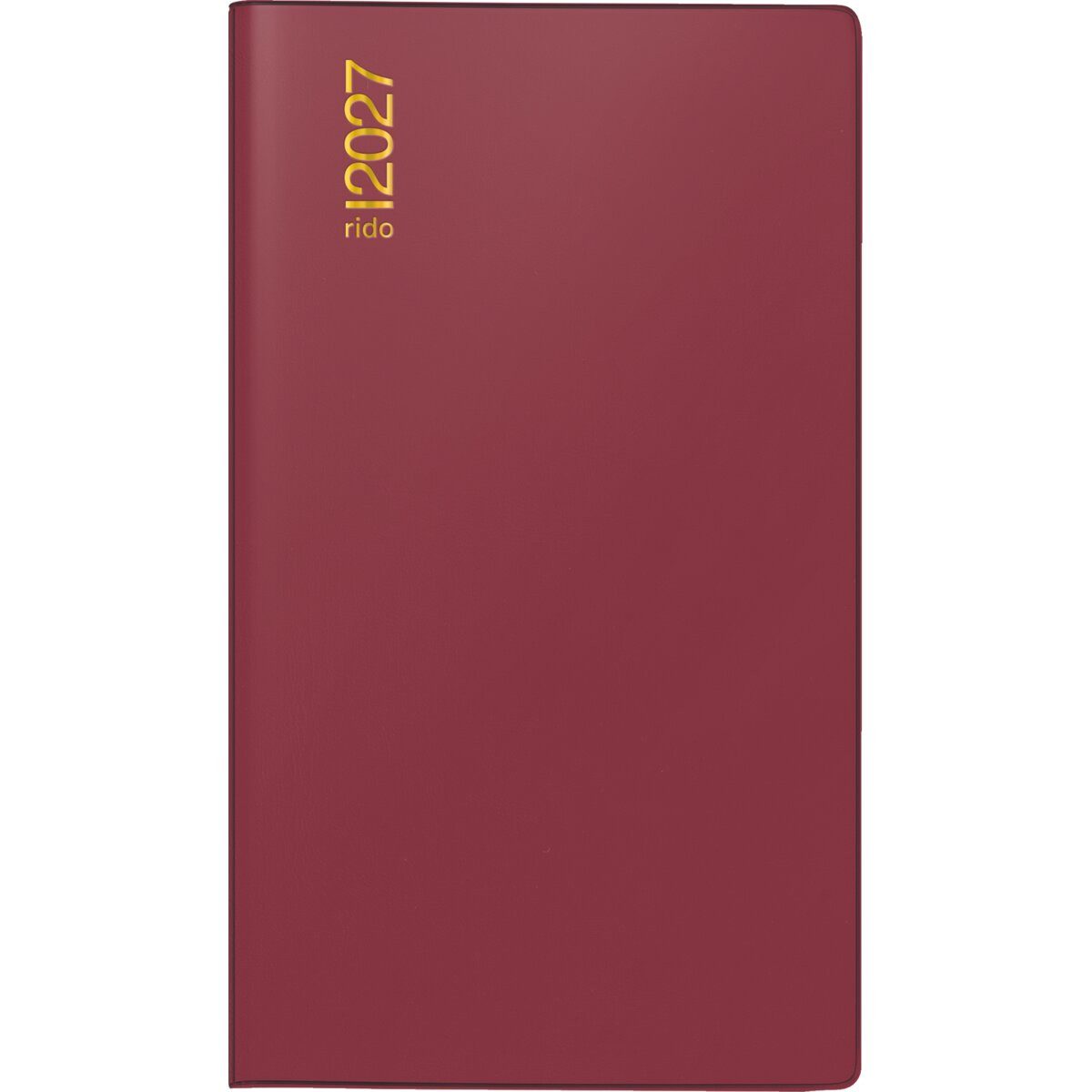 Taschenkalender Taschenkalender TM17 8,7x15,3cm 1 Woche/2 Seiten Kunststoff bordeaux 2