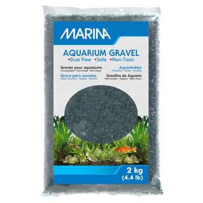 Marina Aquarien-Substrat Aquarienkies Gravel Black 2 kg