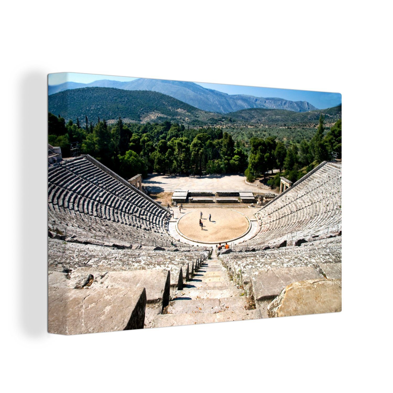 OneMillionCanvasses® Leinwandbild Griechische Arena, (1 St), Wandbild Leinwandbilder, Aufhängefertig, Wanddeko, 30x20 cm