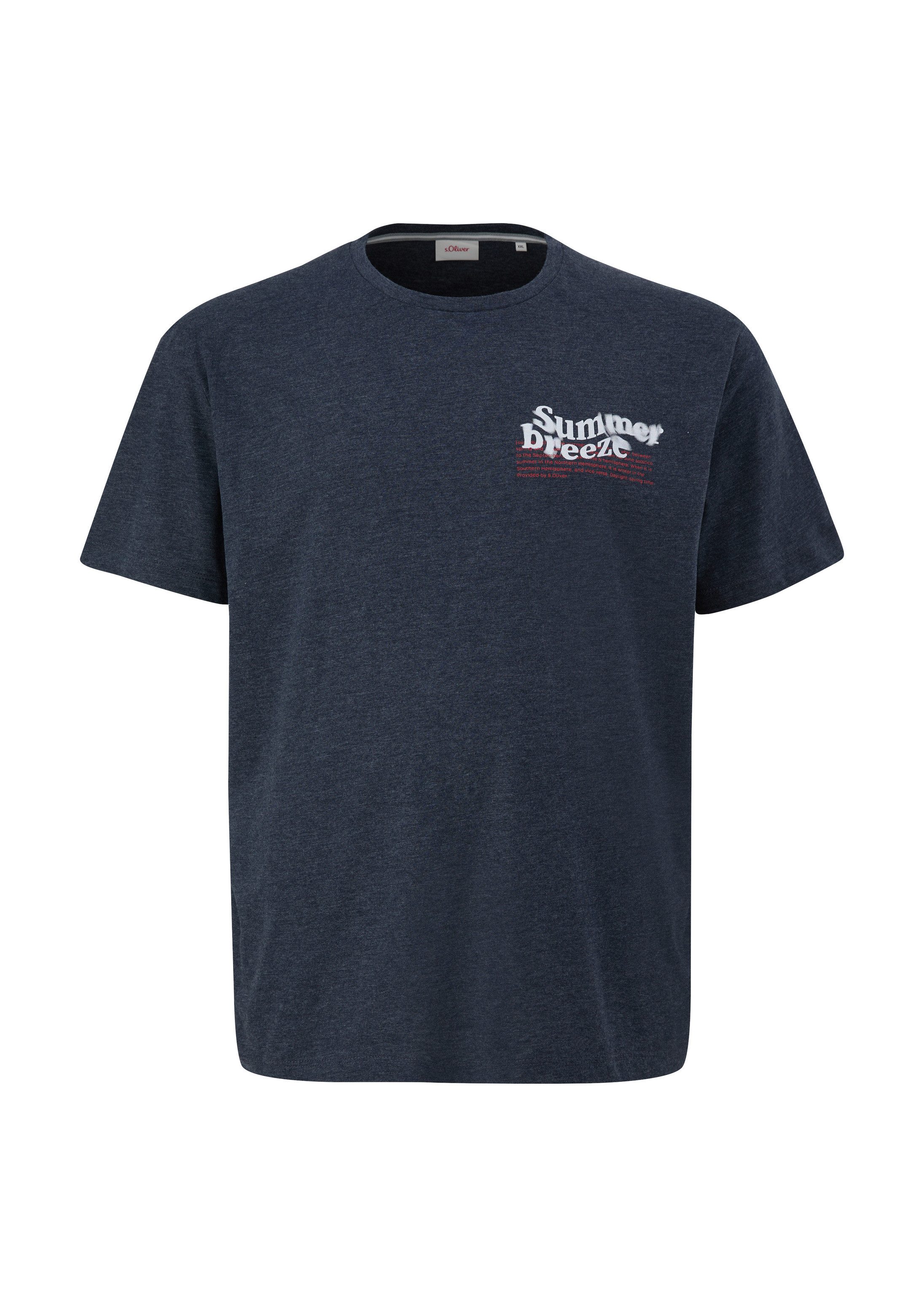 s.Oliver Kurzarmshirt T-Shirt T-Shirt mit Frontprint