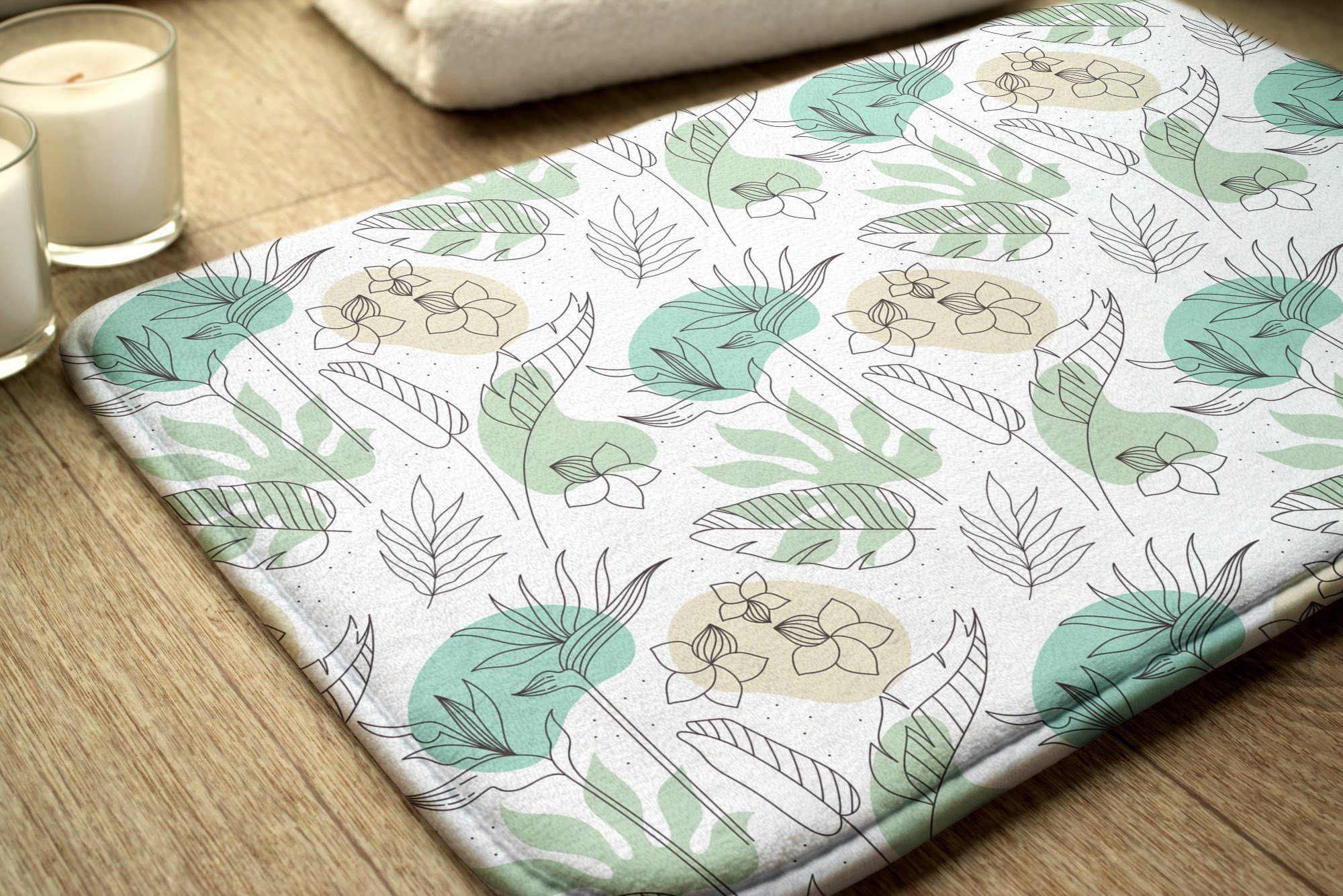 Tulup Teppich Badteppich Badezimmer Badematte Badvorleger 90 cm x 60 cm