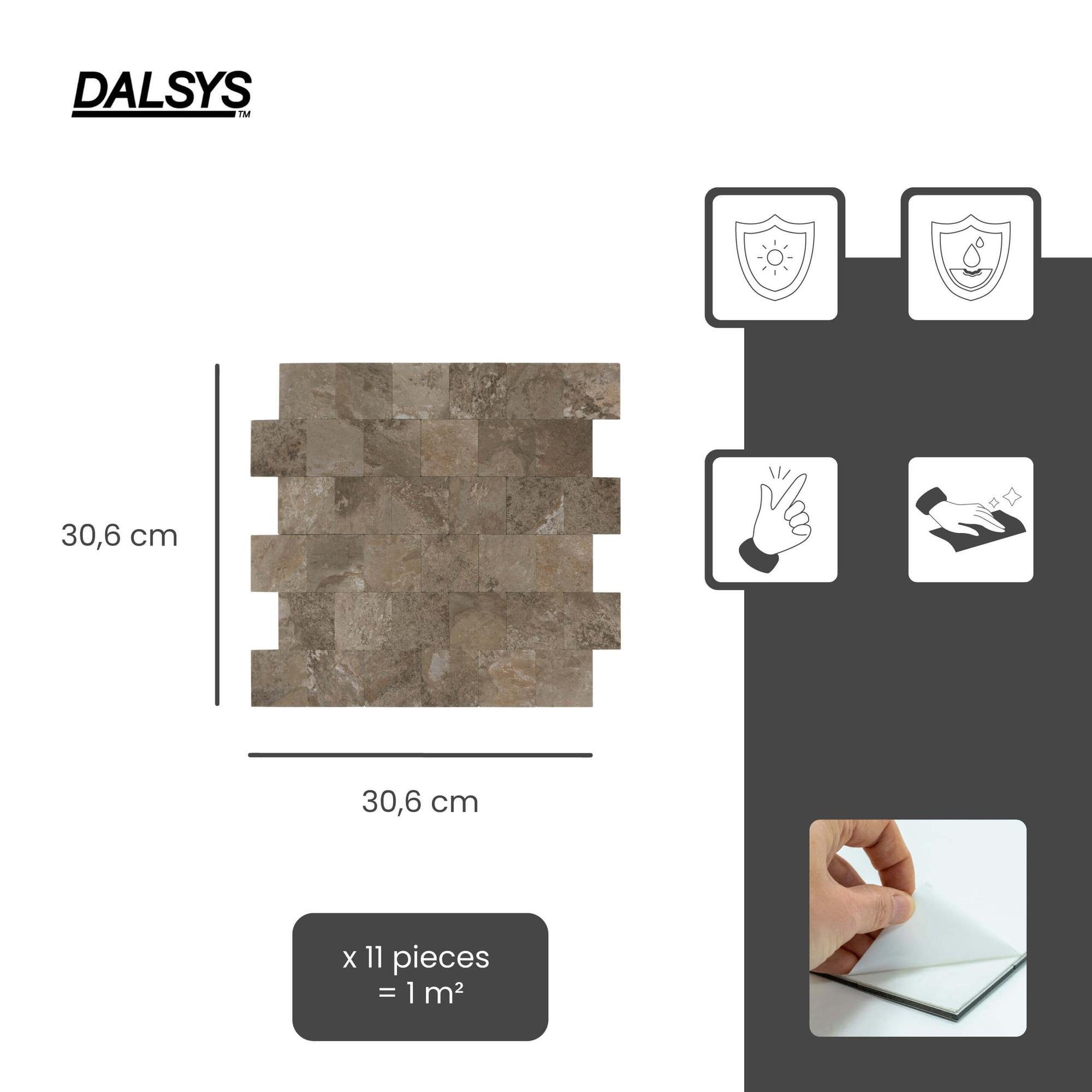 Dalsys Wandpaneel 1m² 11 Stück selbstklebend, günstig online kaufen