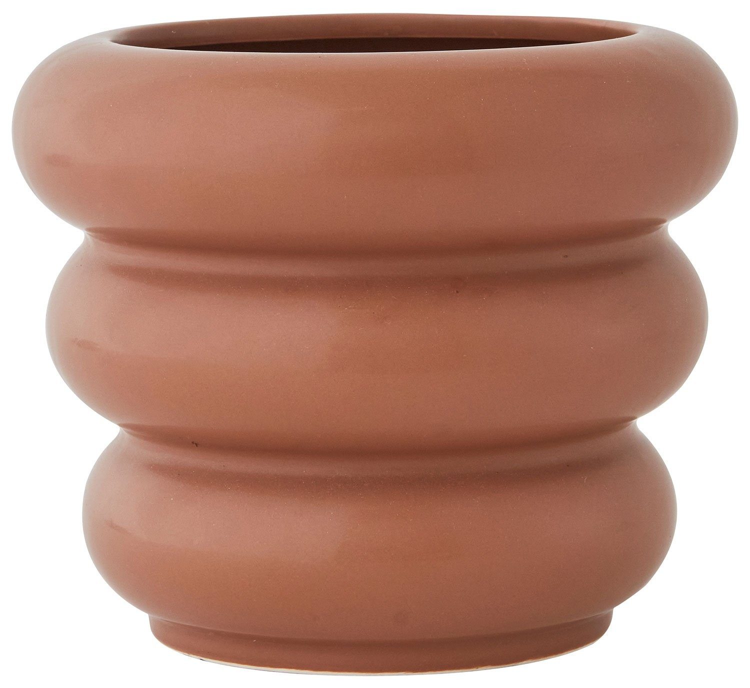 OYOY Übertopf Awa Höhe 16,5 cm Ø 19 cm Keramik karamel matt