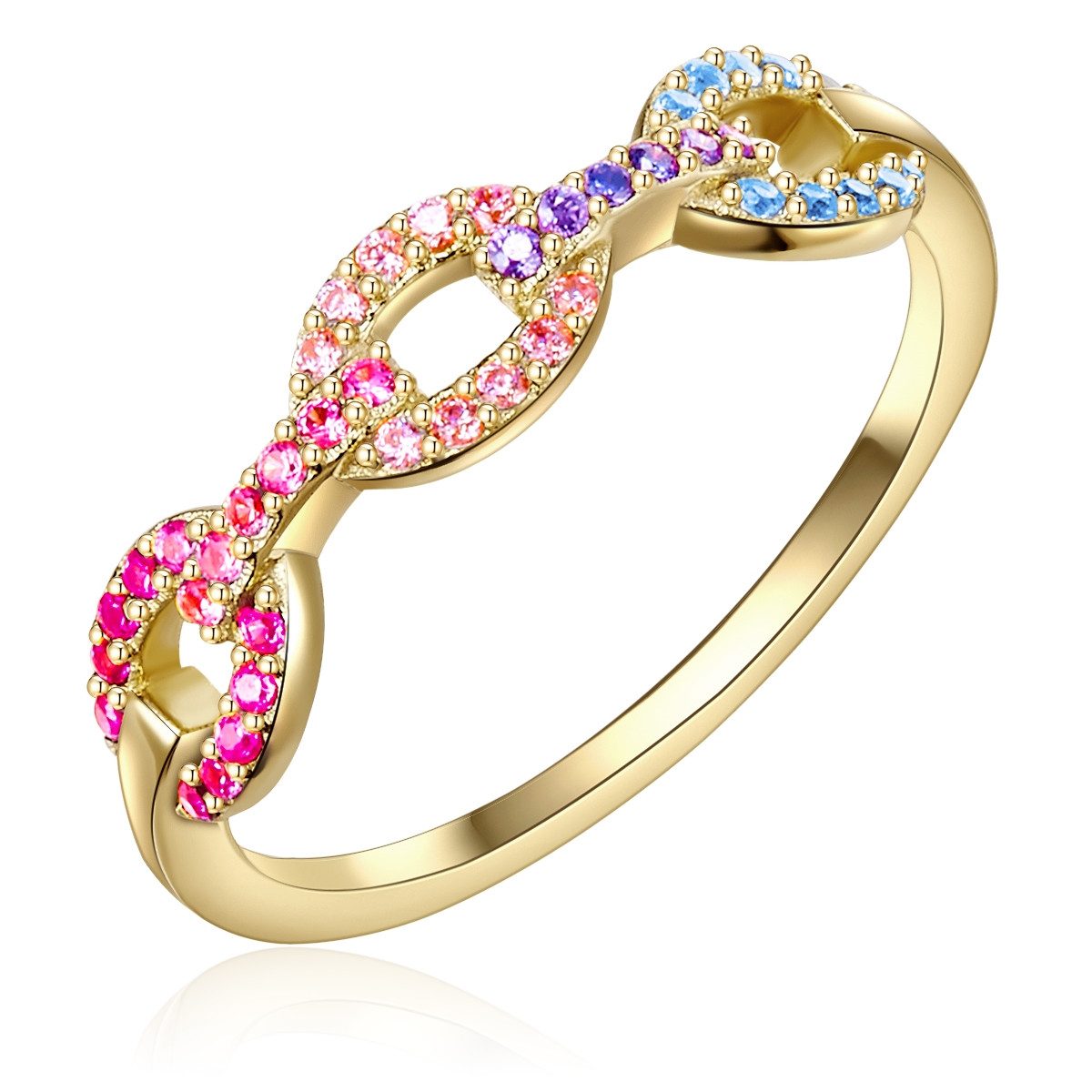 Glanzstücke München Fingerring GSM352 (1-tlg), aus Sterling Silber