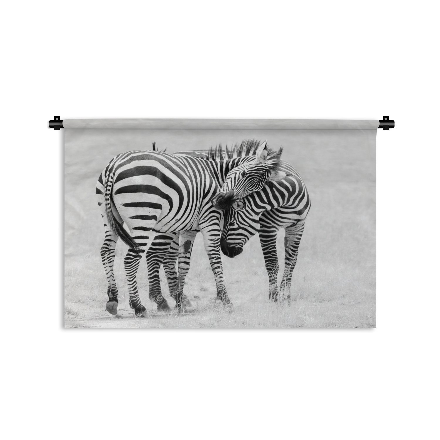 Safari, Wohnzimmer, Zebra Wanddekoobjekt Natur Tiere Kleid, Kinderzimmer Schlafzimmer, - - Wandbehang, Wanddeko für - MuchoWow