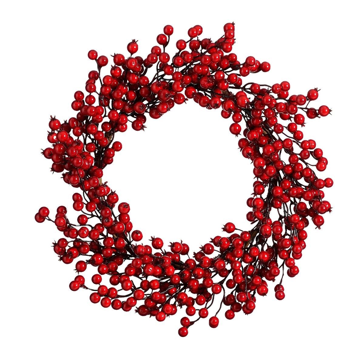 Mica Decorations Dekokranz Mica Decorations Kranz Beernen rot - h10xd50cm
