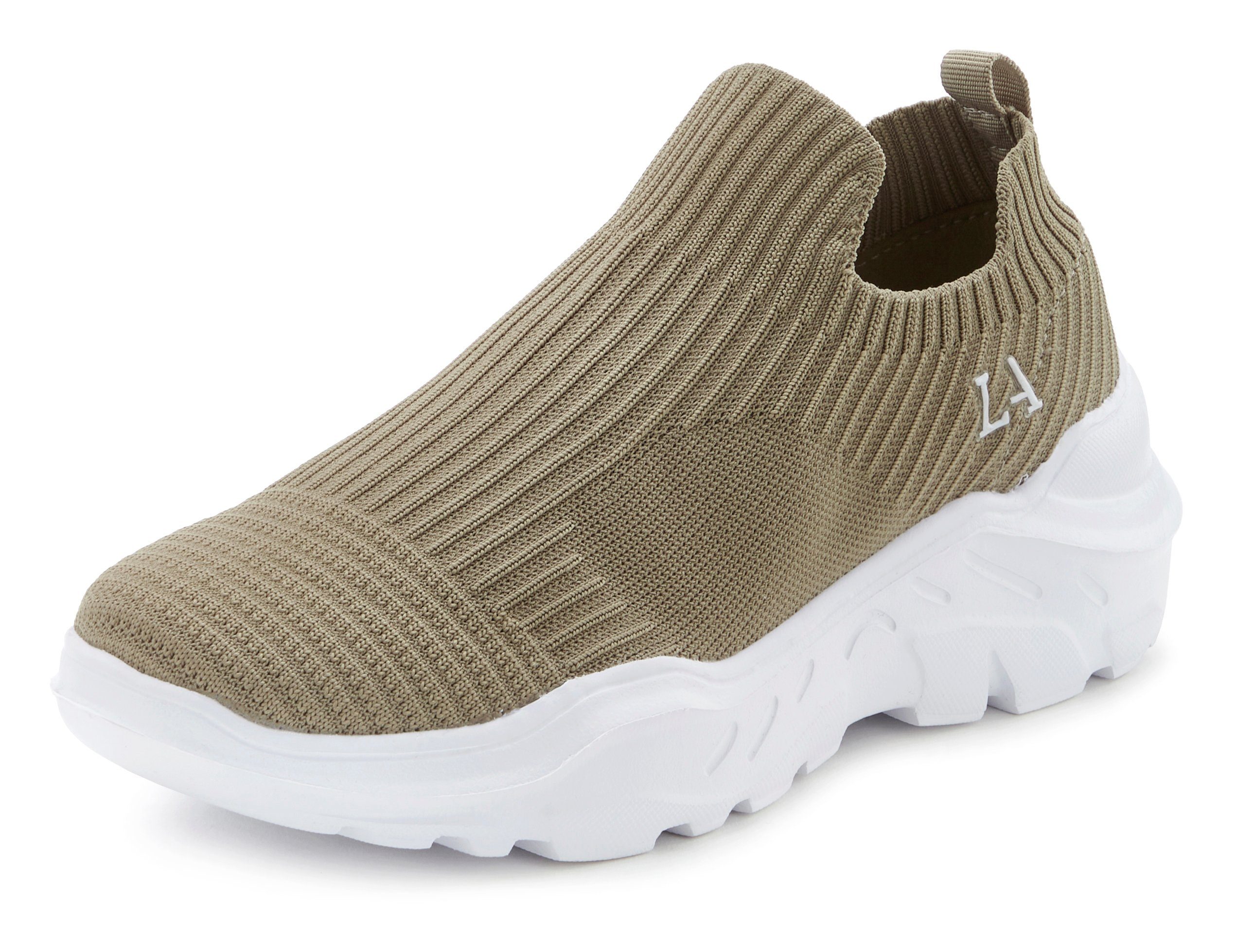 LASCANA Slip-On-Sneaker, Sneaker Halbschuh, Slipper, Freizeitschuh zum Rein günstig online kaufen