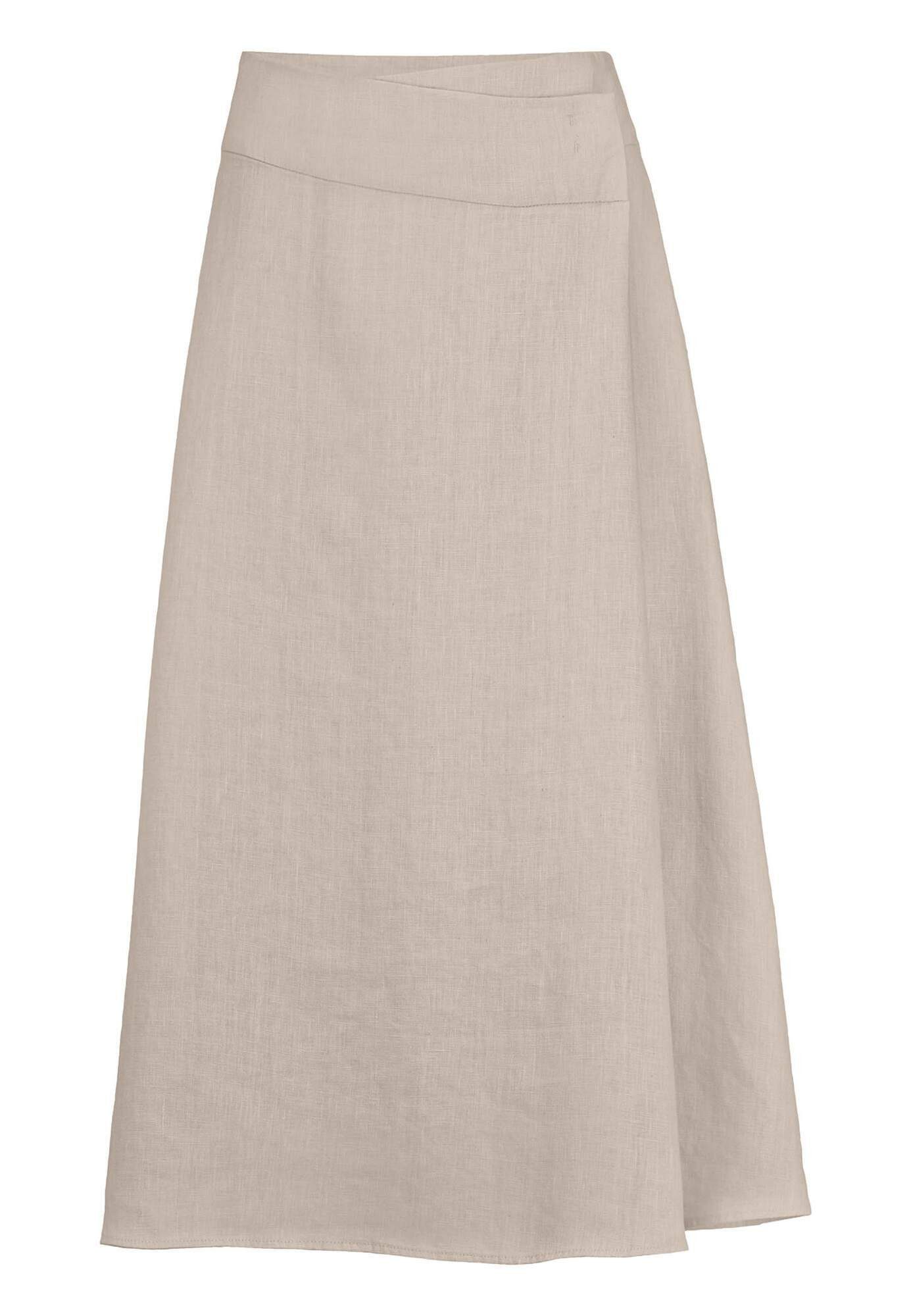 Hessnatur Midirock Regular aus reinem Leinen (1-tlg)