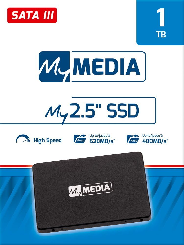 MyMedia MyMedia SSD interne Festplatte 2,5 Zoll 1TB SATA III SSD-Festplatte